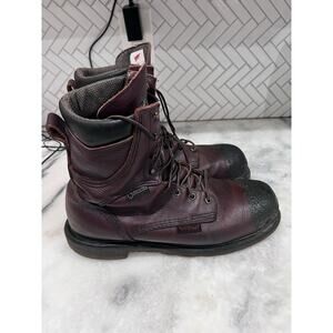 Red Wing 2414 Men’s 12B Gore-Tex Steel Toe EH Work Boots USA Made Brown Leather